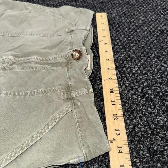 Marine Layer Utility Shorts Womens Size 6 Green Canvas Workwear Patch Pocket - Picture 4 of 4